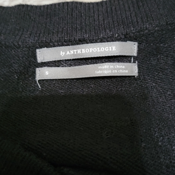 Anthropologie Black V-Neck Sweater - Picture 9 of 10